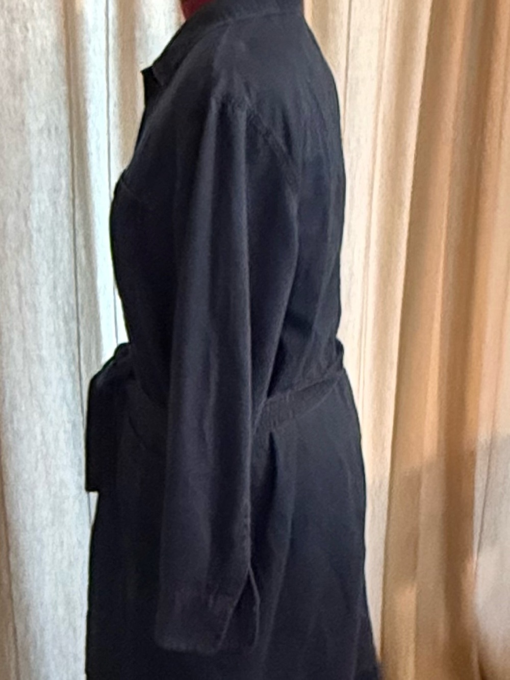 EUC GAP Dark Navy Denim Shirt Dress - women’s XL - Picture 3 of 11